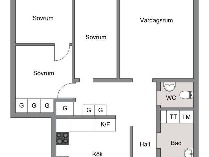 Bostad Tvååkersgränd Stockholm