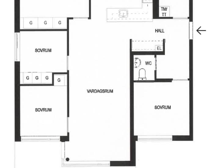 Bostad Harpsundsvägen Stockholm